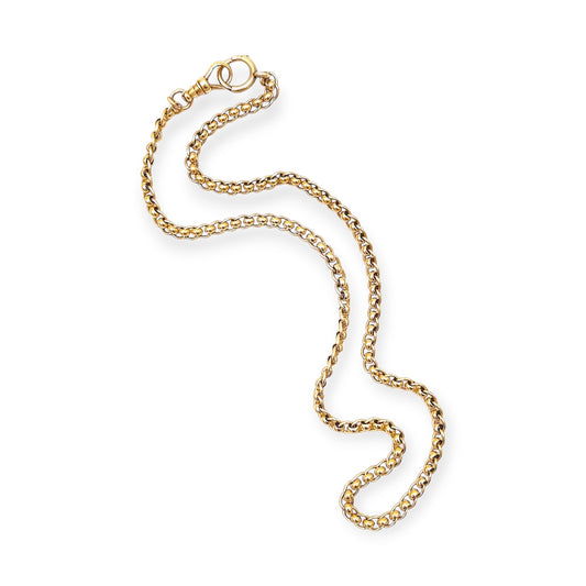 Gold Oval Link Necklace