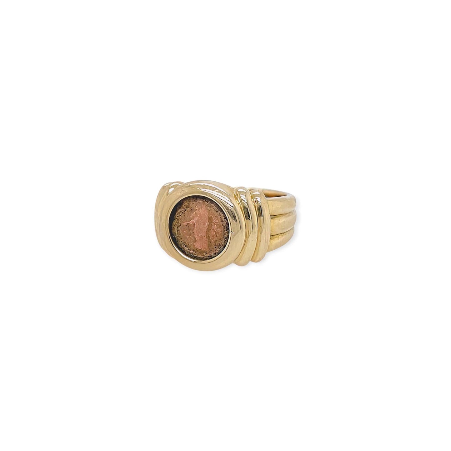 Bulgari Monete Ancient Coin Gold Ring