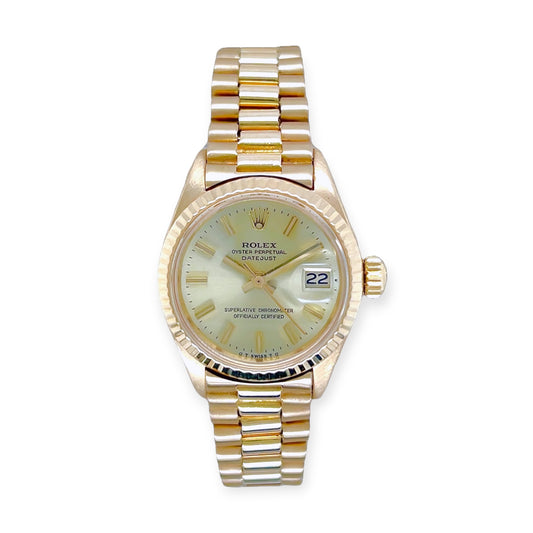 Rolex Oyster Perpetual Datejust Gold Watch