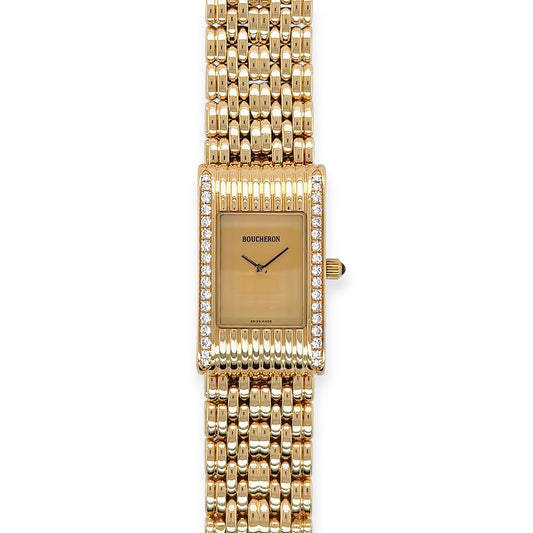 Boucheron Reflet Gold Diamond Watch