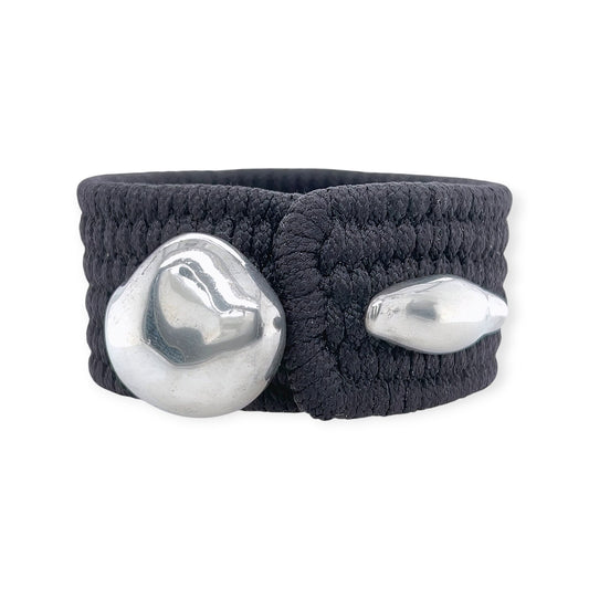 Tiffany Peretti Silver Woven Fabric Bracelet