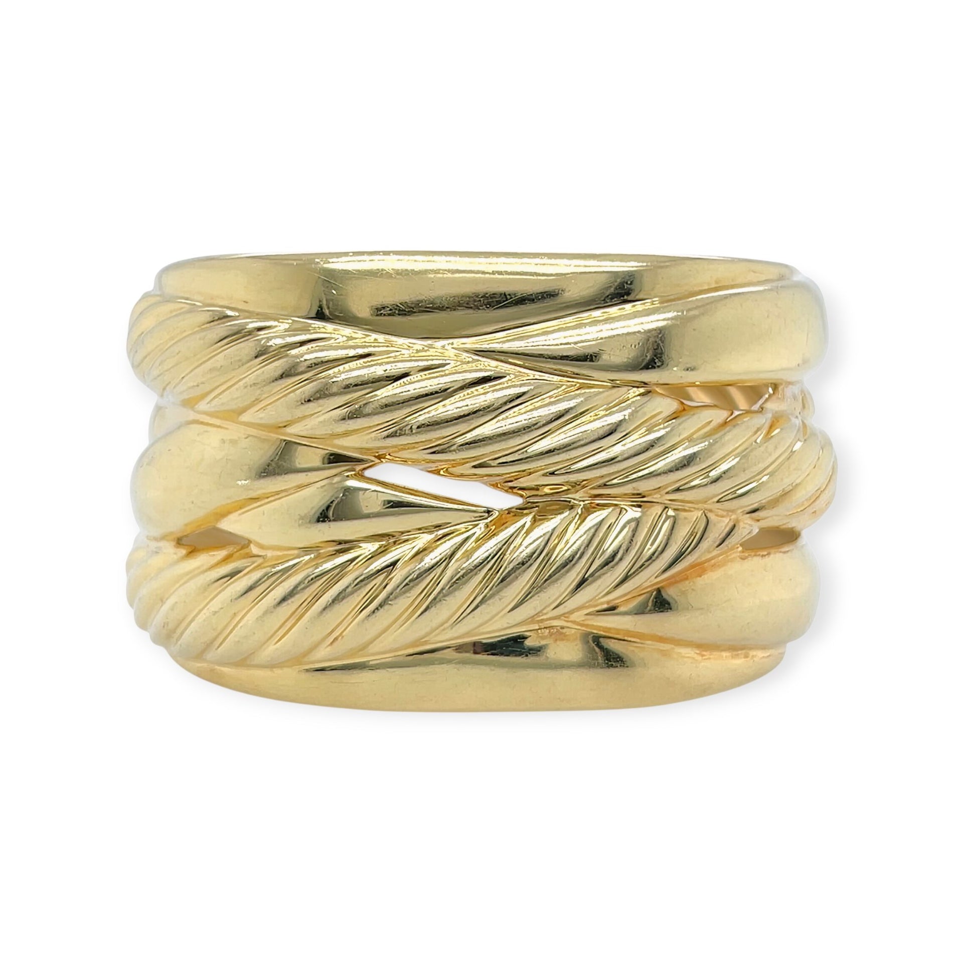 David Yurman Pure Form Gold Cuff Bracelet – CDB Ltd