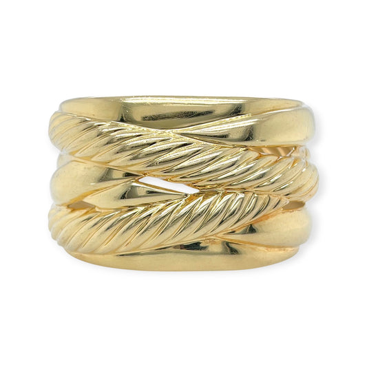 David Yurman Pure Form Gold Cuff Bracelet