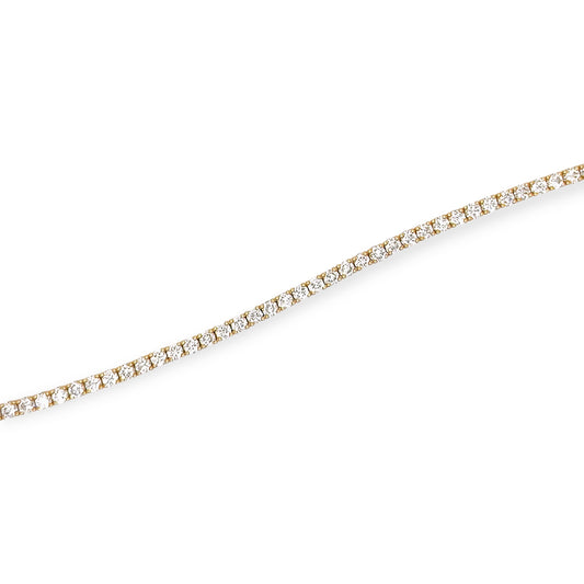 Yellow Gold Diamond Straightline Bracelet