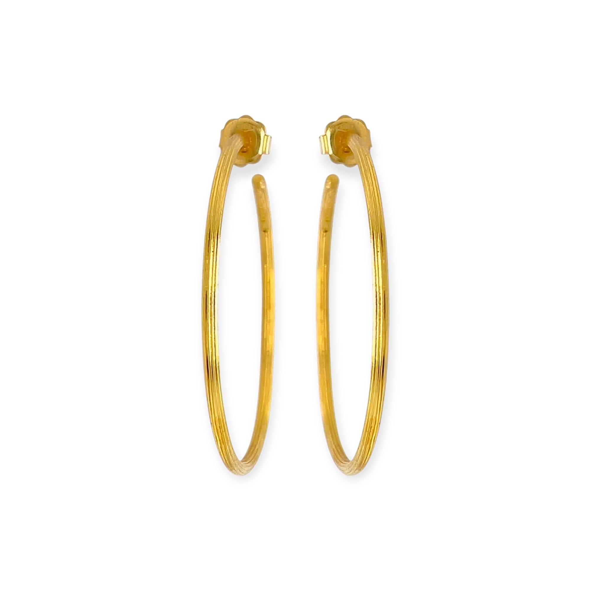 Lalaounis Textured Gold Hoop Earrings – CDB Ltd