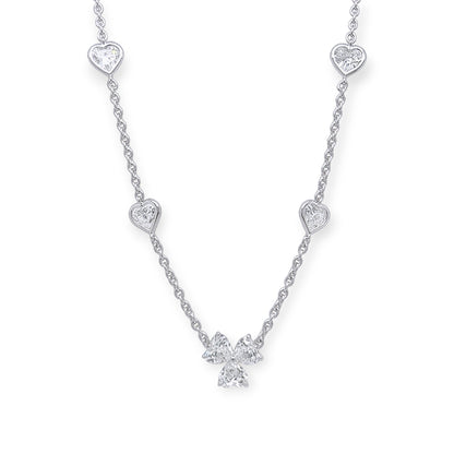 Cartier Heart Shaped Diamond Necklace