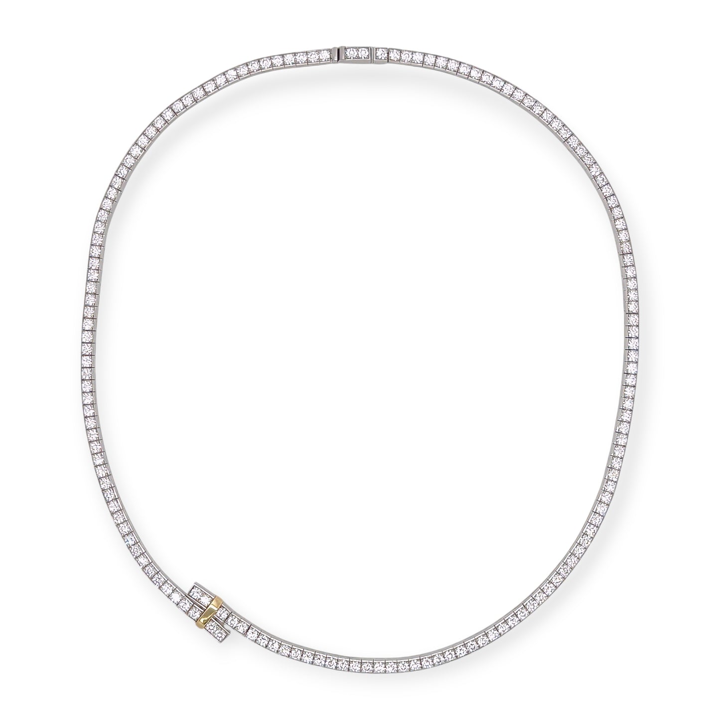 Tiffany Edge Diamond Straightline Necklace