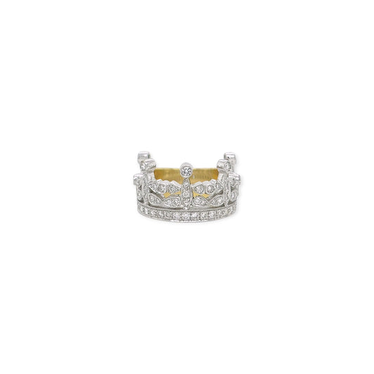 Gold Diamond Crown Ring