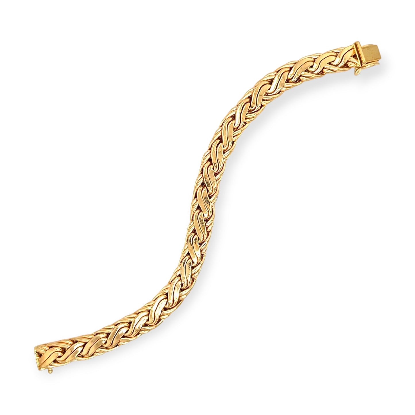 Tiffany Gold Braided Link Bracelet