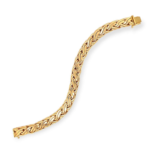 Tiffany Gold Braided Link Bracelet