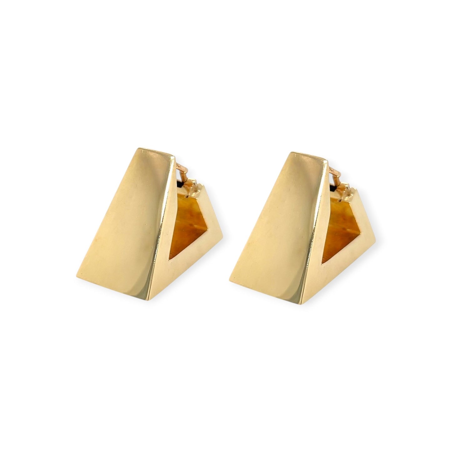 Geometric Gold Hoop Earrings