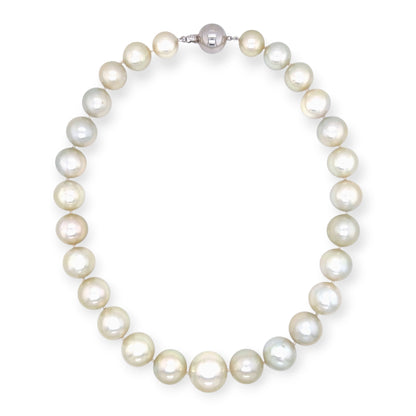Light Champagne South Sea Pearl White Gold Necklace