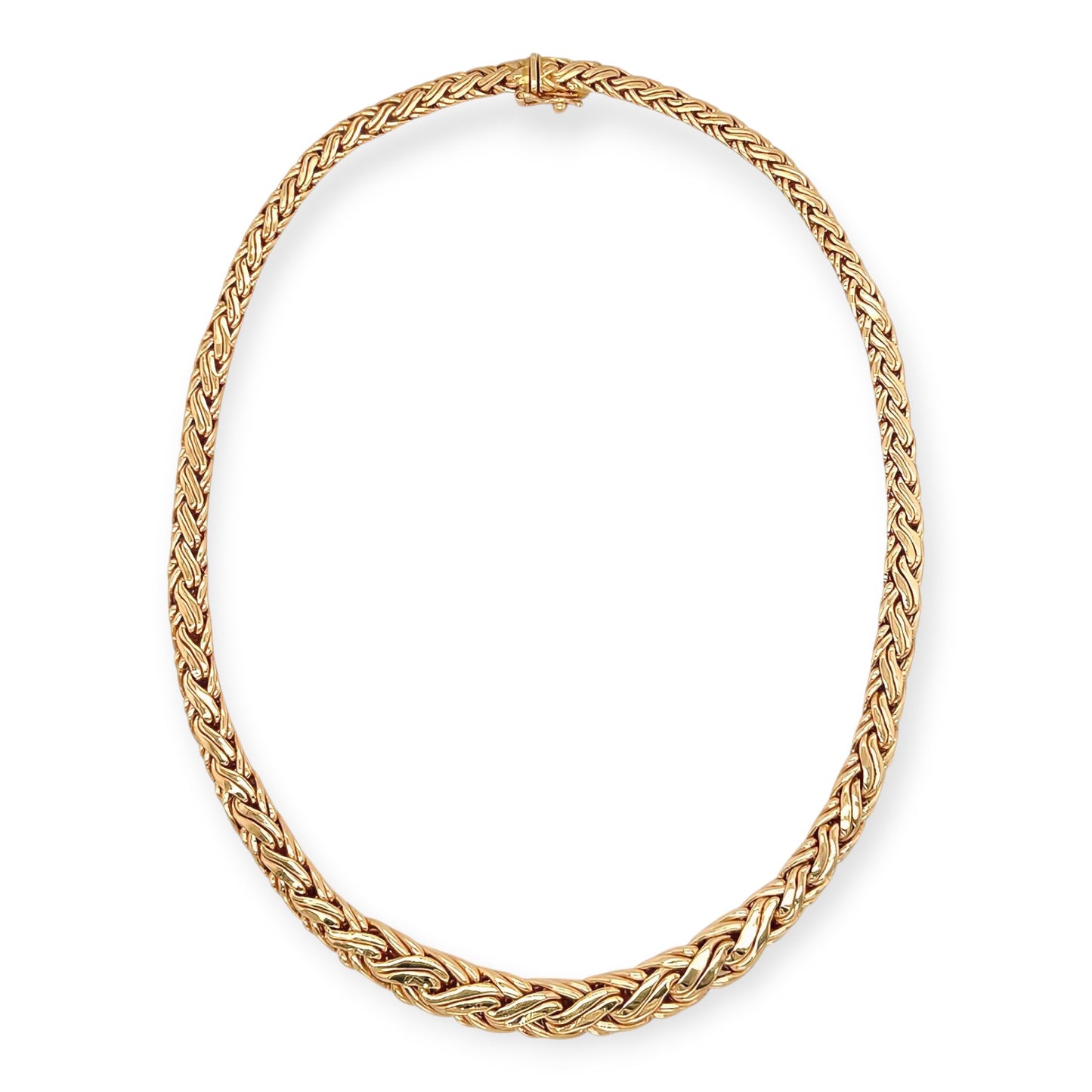 Tiffany Gold Braided Necklace