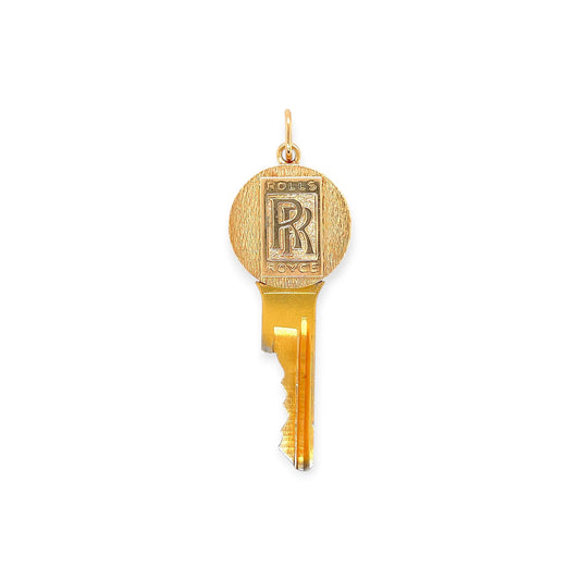 Cartier Gold RR Rolls Royce Key Pendant