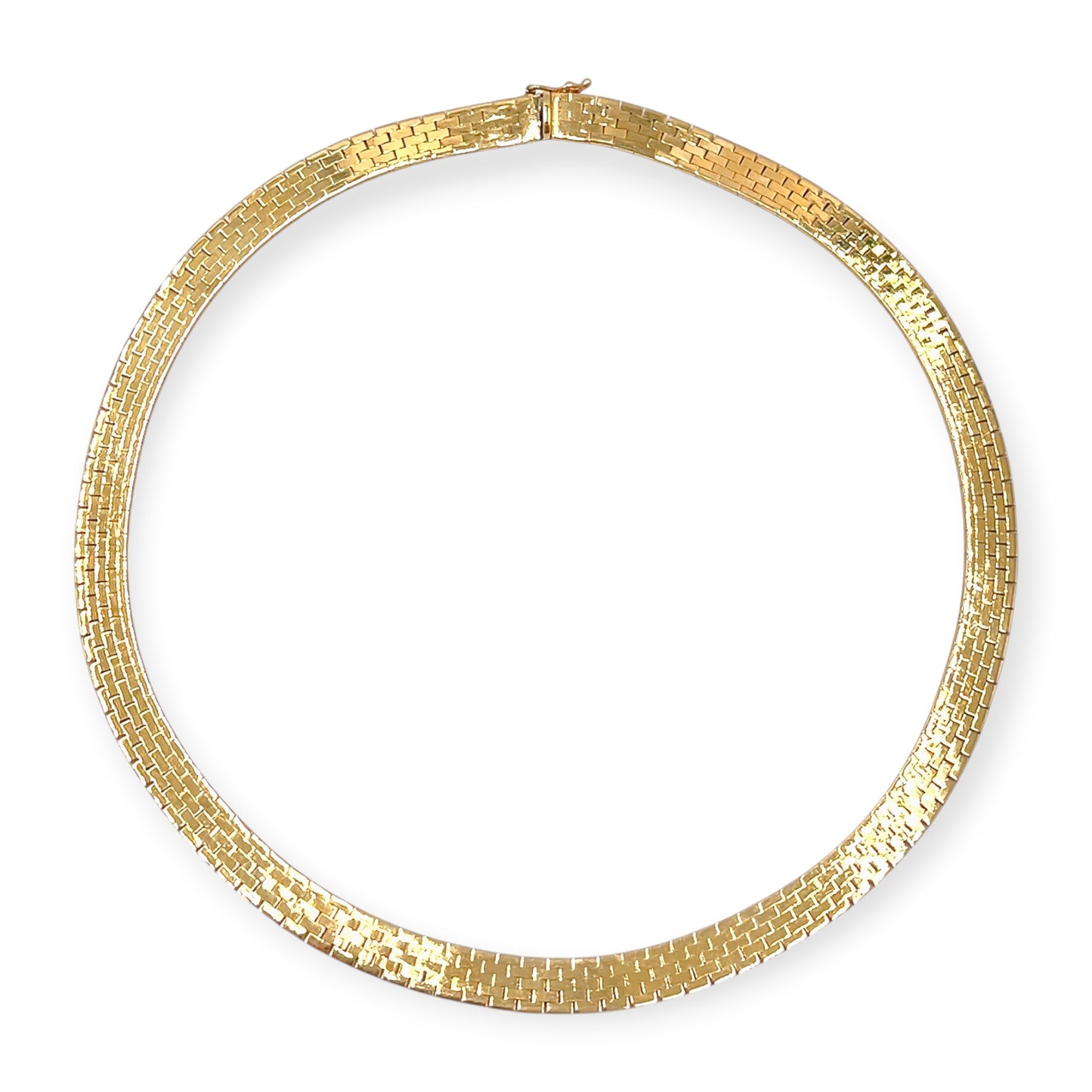 Gold Brickwork Necklace