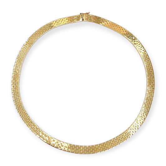 Gold Brickwork Necklace