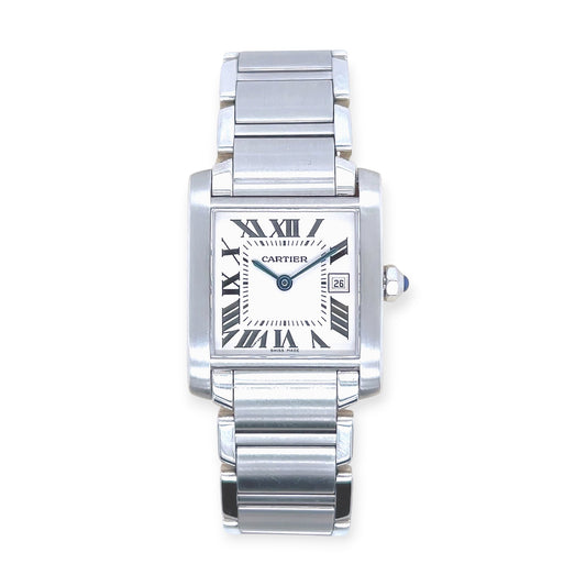 Cartier Tank Française Stainless Steel Watch