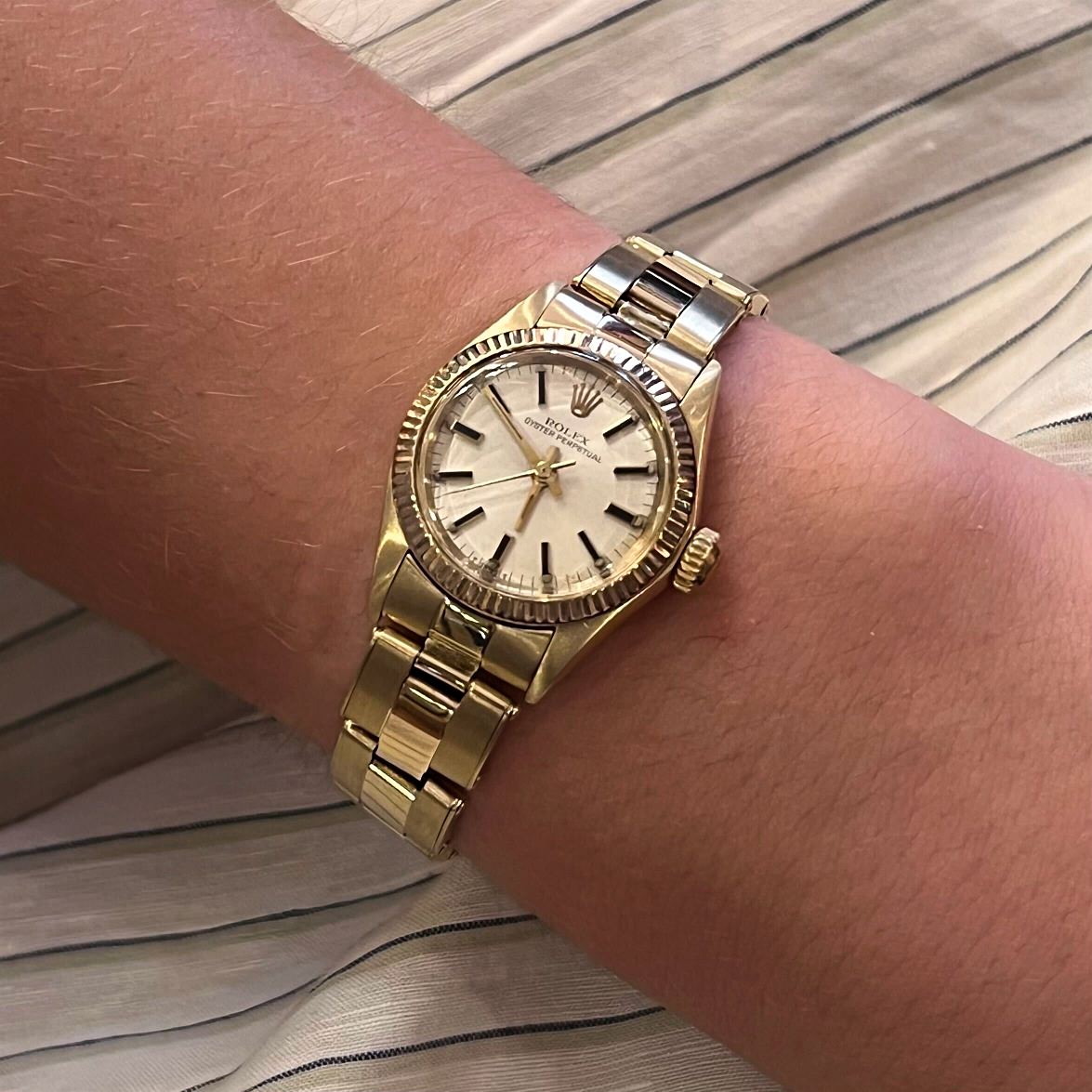 Rolex Oyster Perpetual Gold Watch