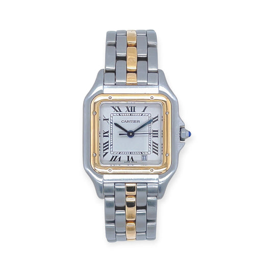 Cartier Panthere Stainless Steel Gold Watch