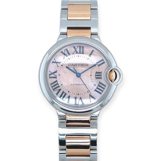 Cartier Ballon Bleu Rose Gold Stainless Steel Watch