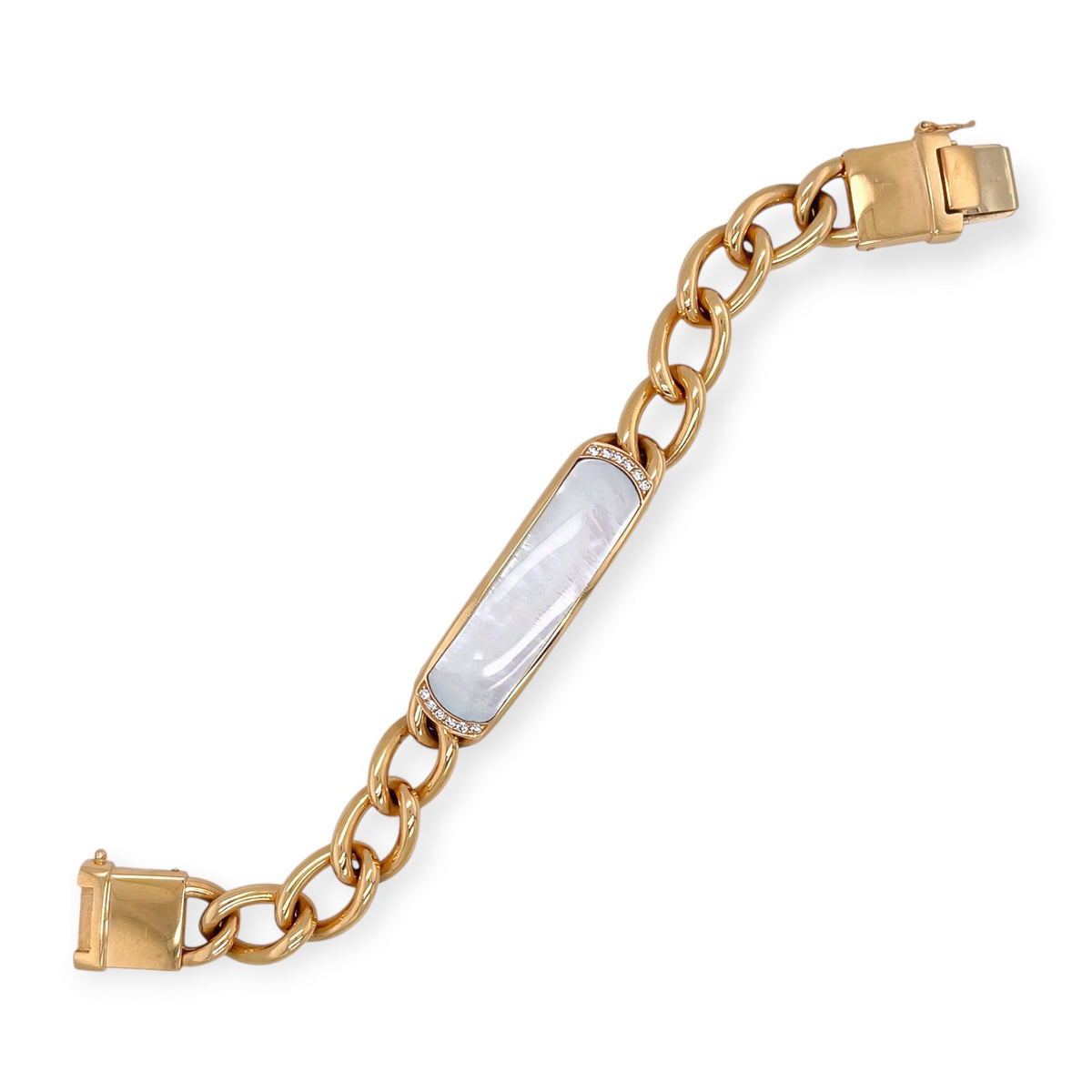 Oramalia Gold Mother of Pearl Diamond Bracelet