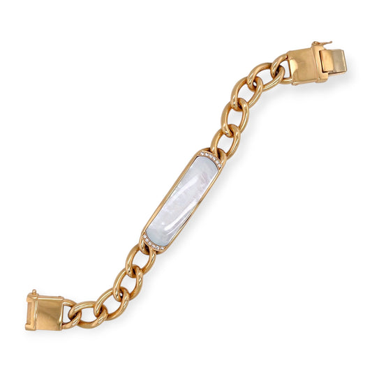 Oromalia Gold Mother of Pearl Diamond Bracelet