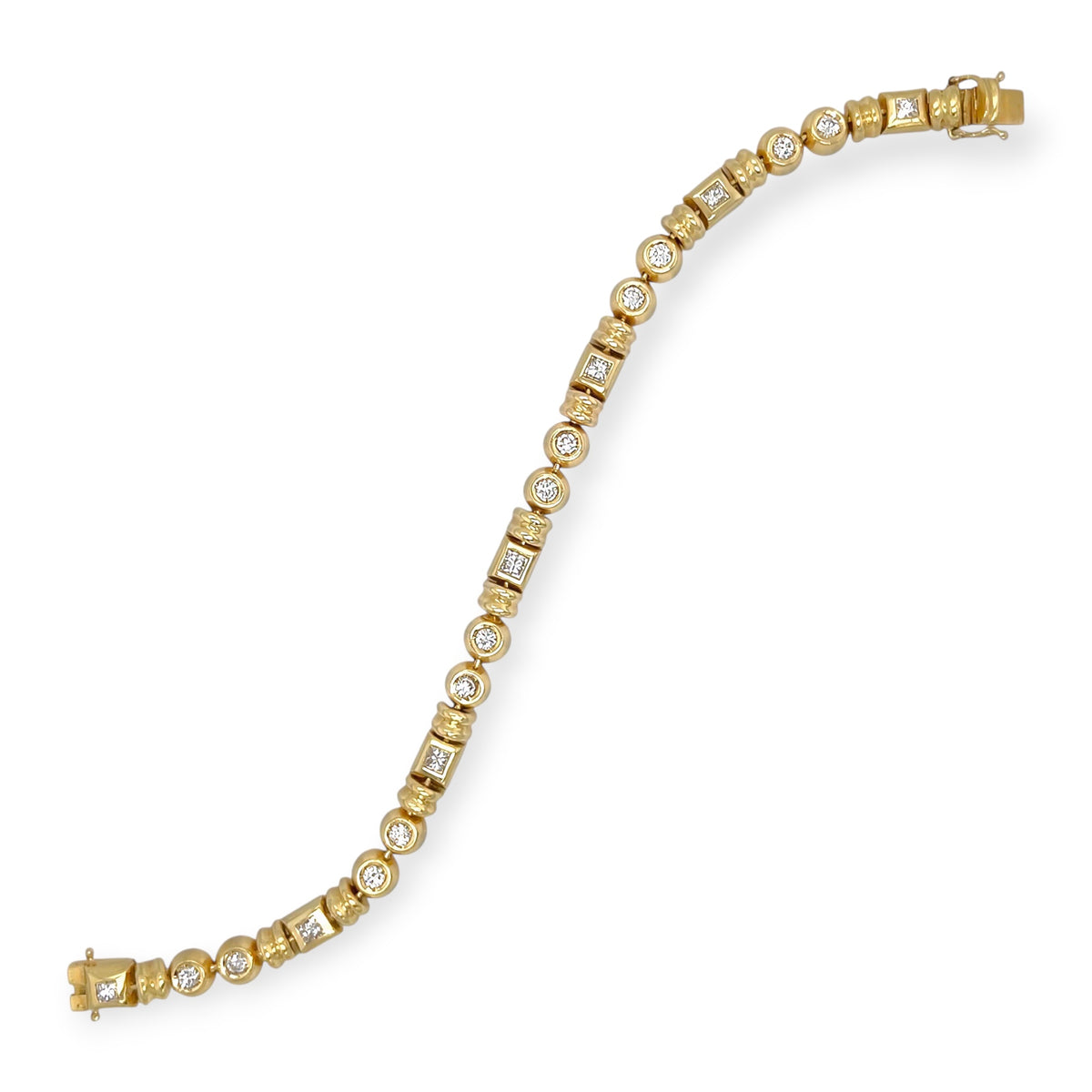 Gold Diamond Line Bracelet