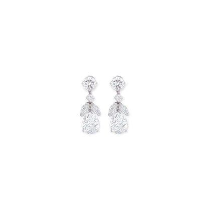 1957 Harry Winston Platinum Diamond Tiered Earrings 5.476 Carats