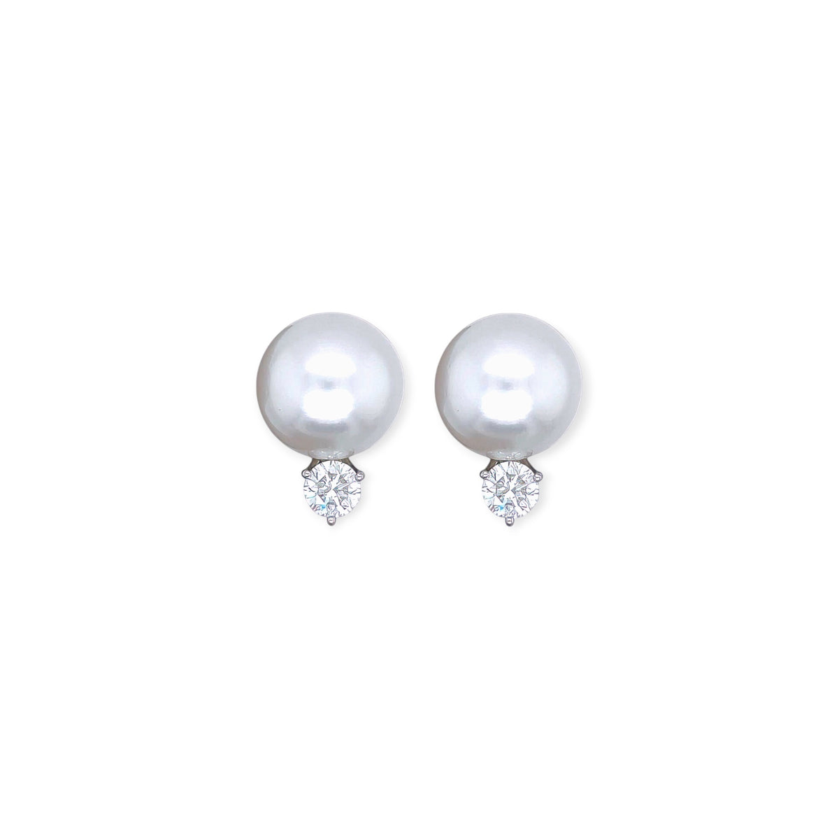 South Sea Pearl Diamond Earrings