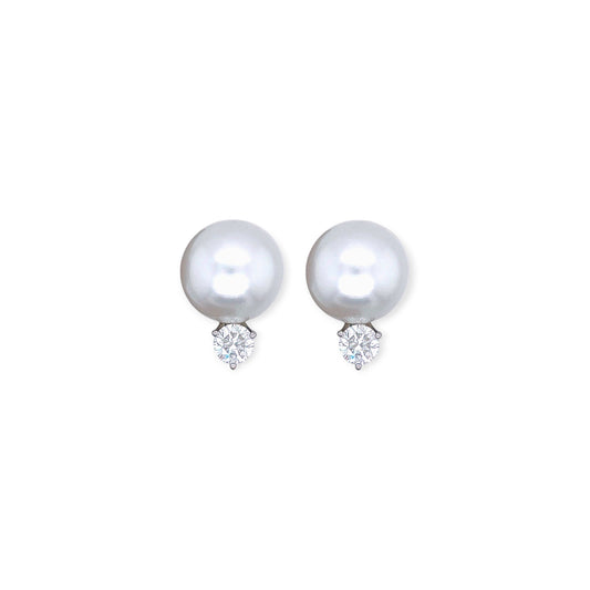South Sea Pearl Diamond Earrings