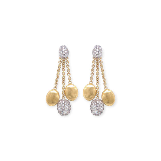 Marco Bicego Sivilia Gold Diamond Pendant Drop Earrings