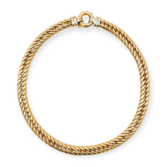Gold Curb Link Necklace