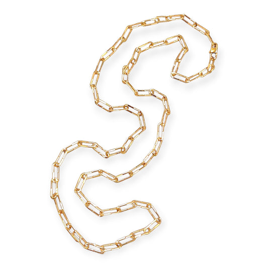 Gucci Gold Link to Love Paperclip Necklace