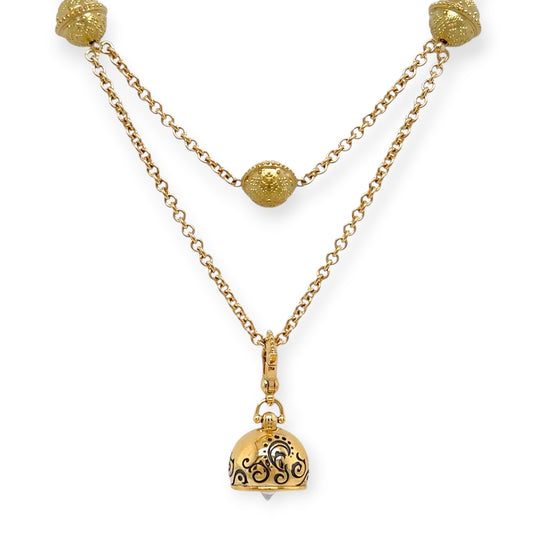 Paul Morelli Gold Meditation Bells Necklace