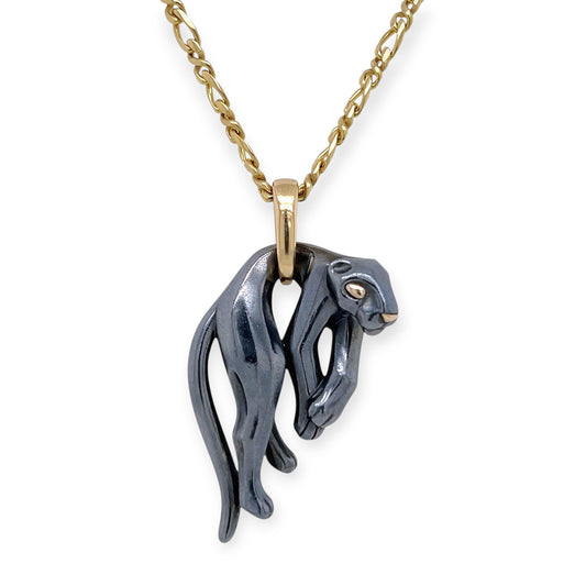 Cartier Panthere Gold Silver Necklace