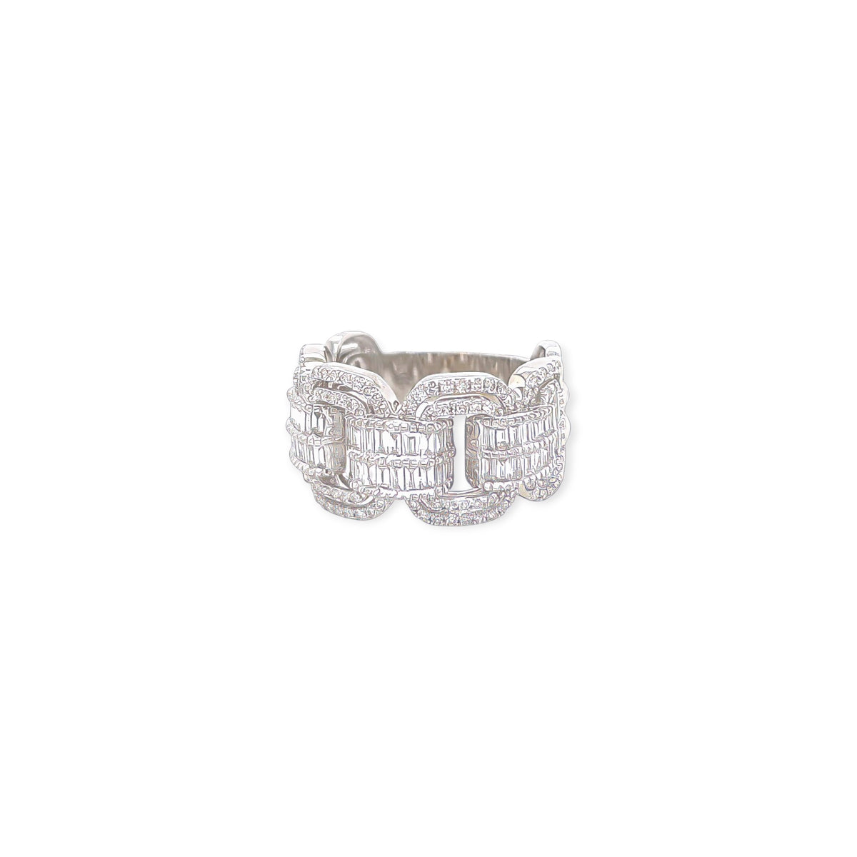 Effy White Gold Diamond Baguette Band Ring