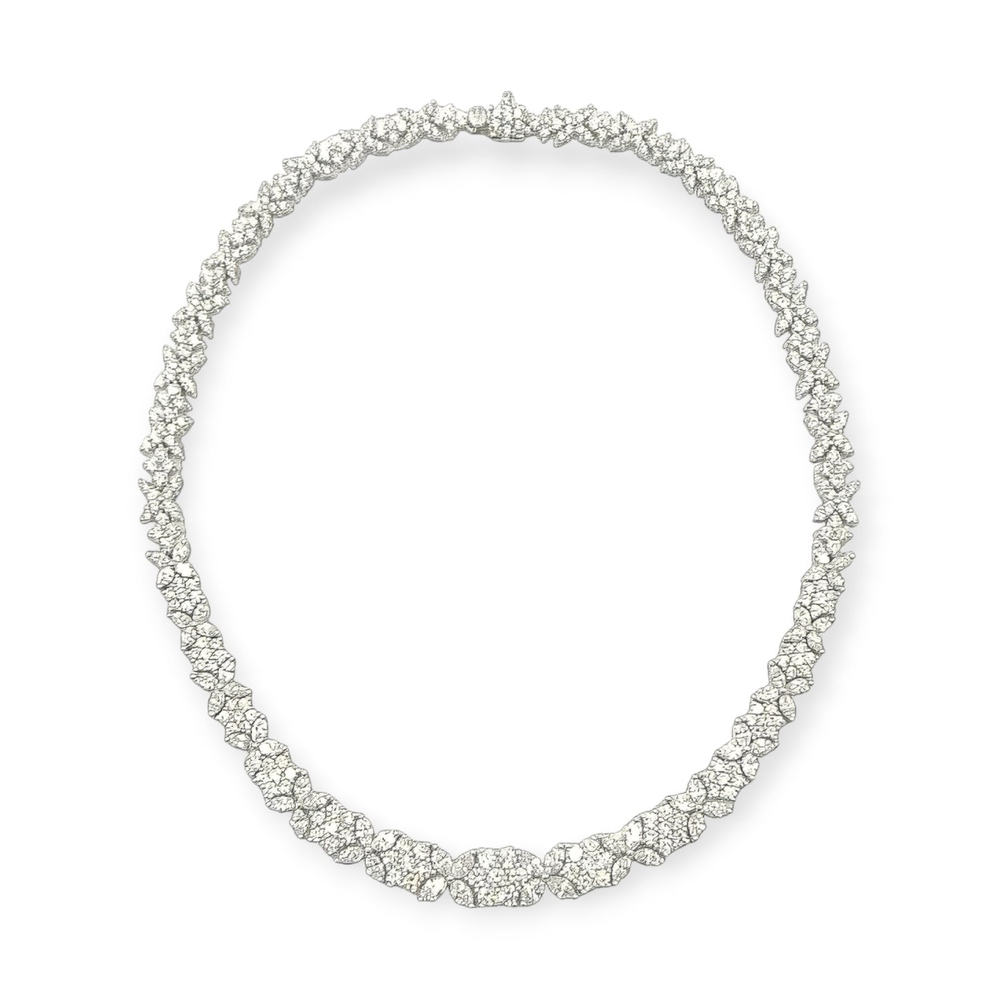 Platinum Diamond Foliate Necklace