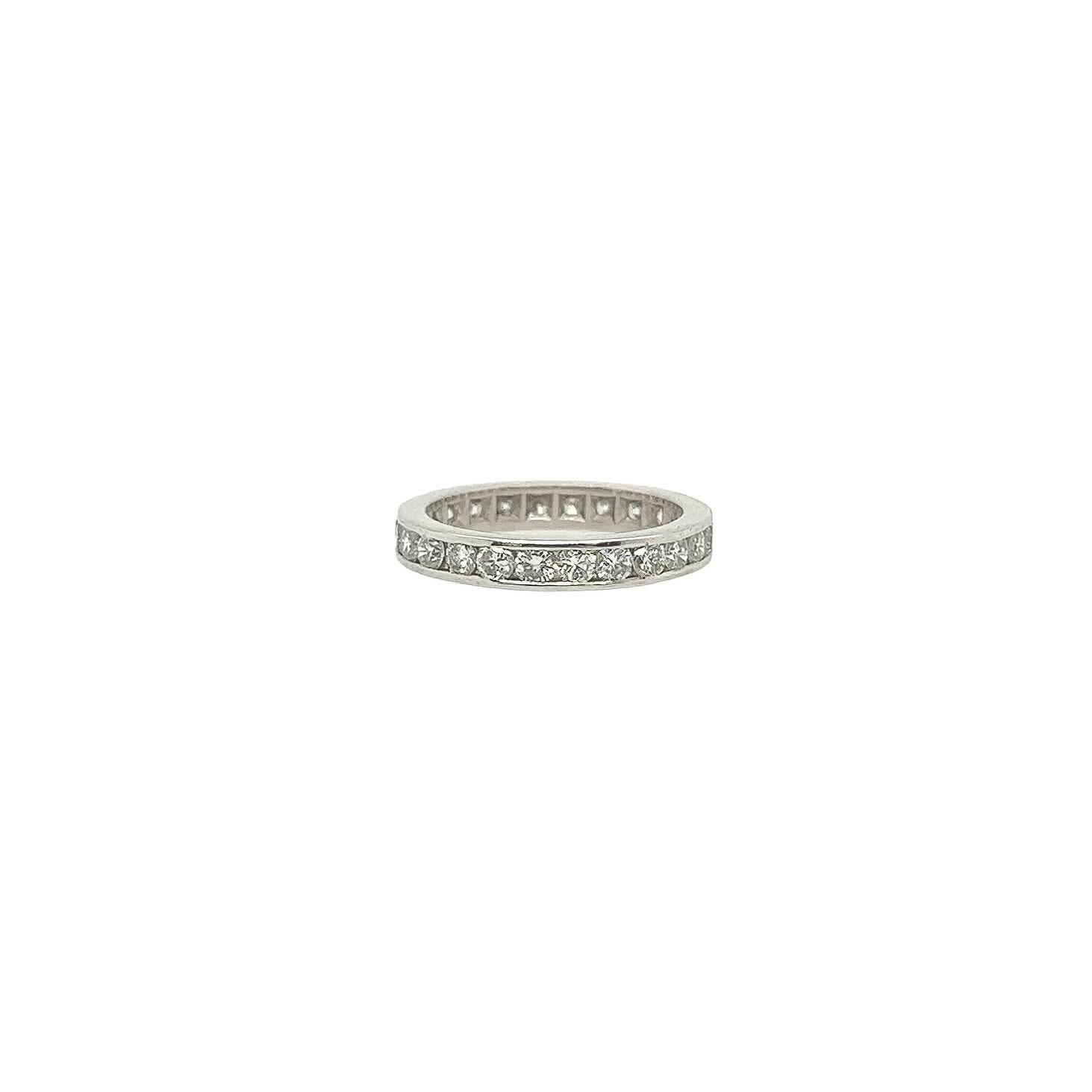 Platinum Diamond Eternity Band Ring