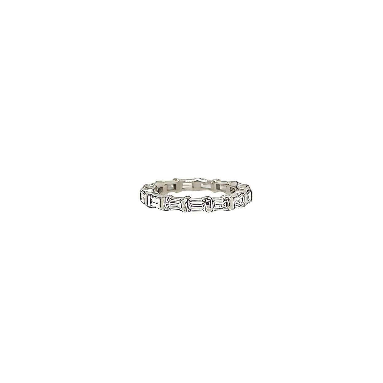 White Gold Baguette Diamond Ring