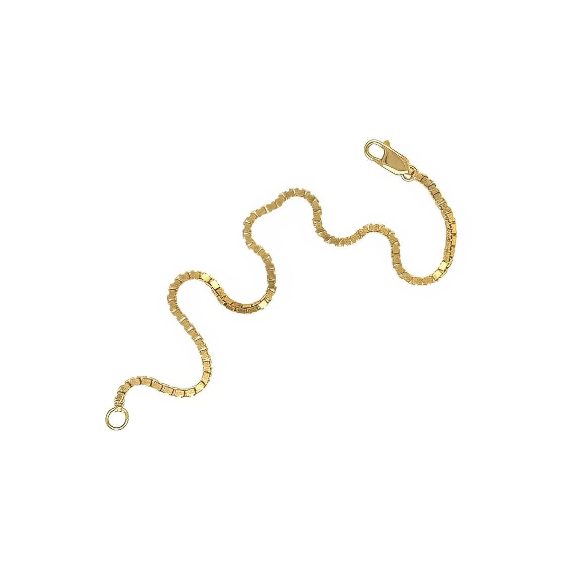 Gold Box Chain Bracelet