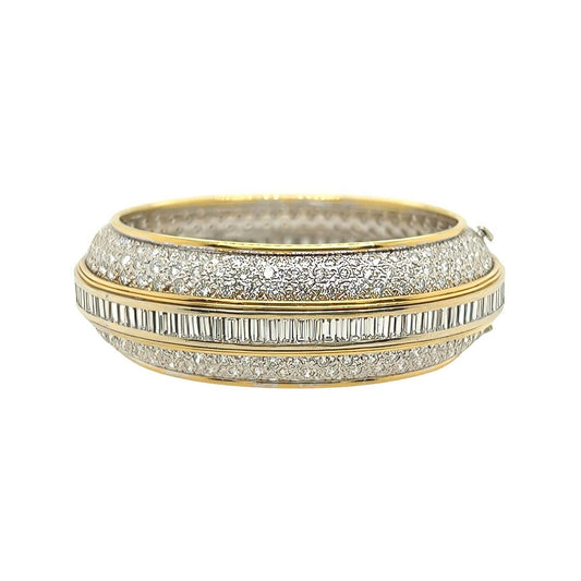 Esther Gallant Gold Diamond Bangle Bracelet