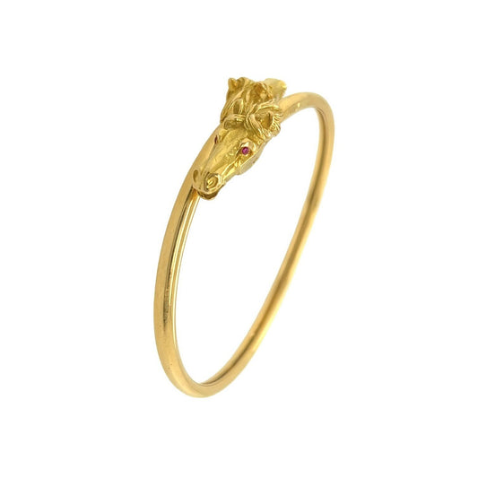 Gay Freres Gold Horse Head Bracelet