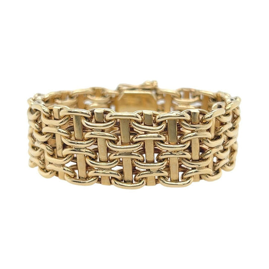 Basketweave Gold Bracelet