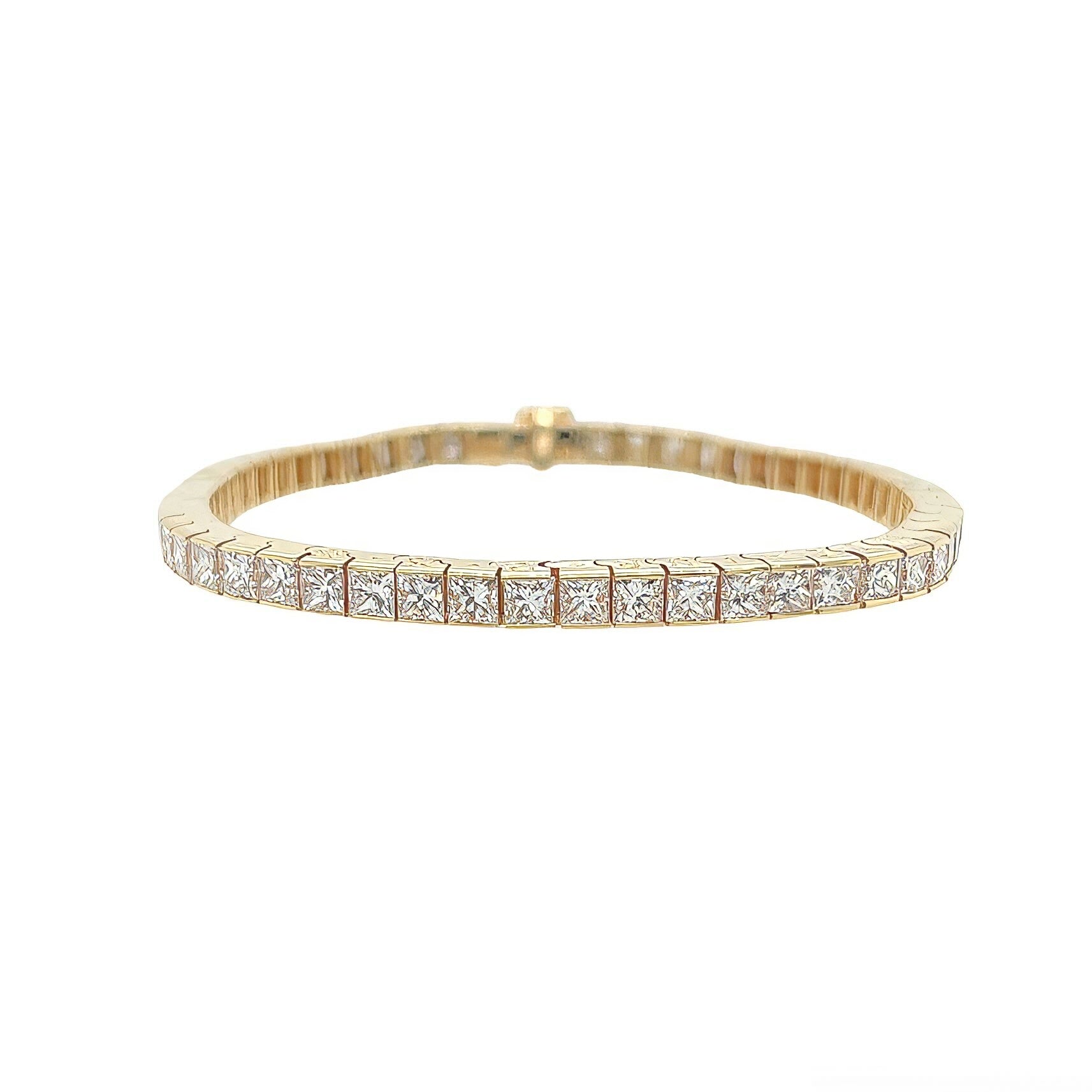 Quadrillion Cut Diamond Straightline Bracelet