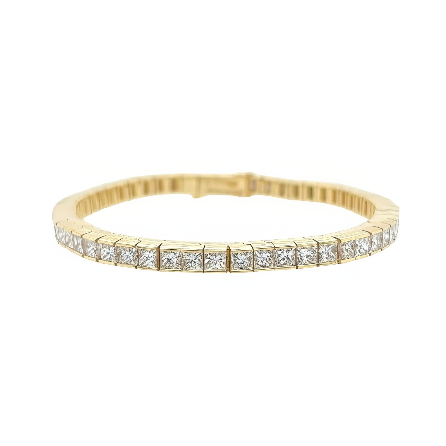 Quadrillion Cut Diamond Straightline Bracelet