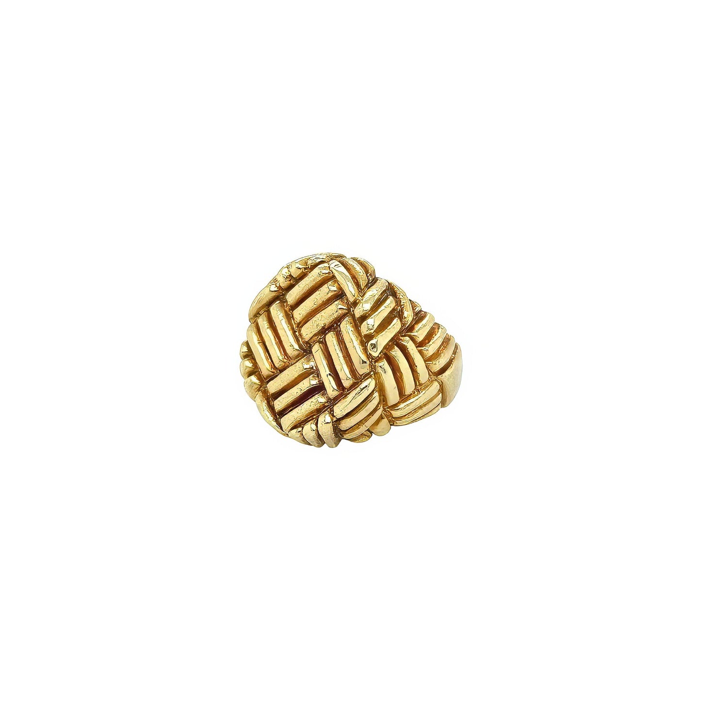 Gold Basketweave Ring