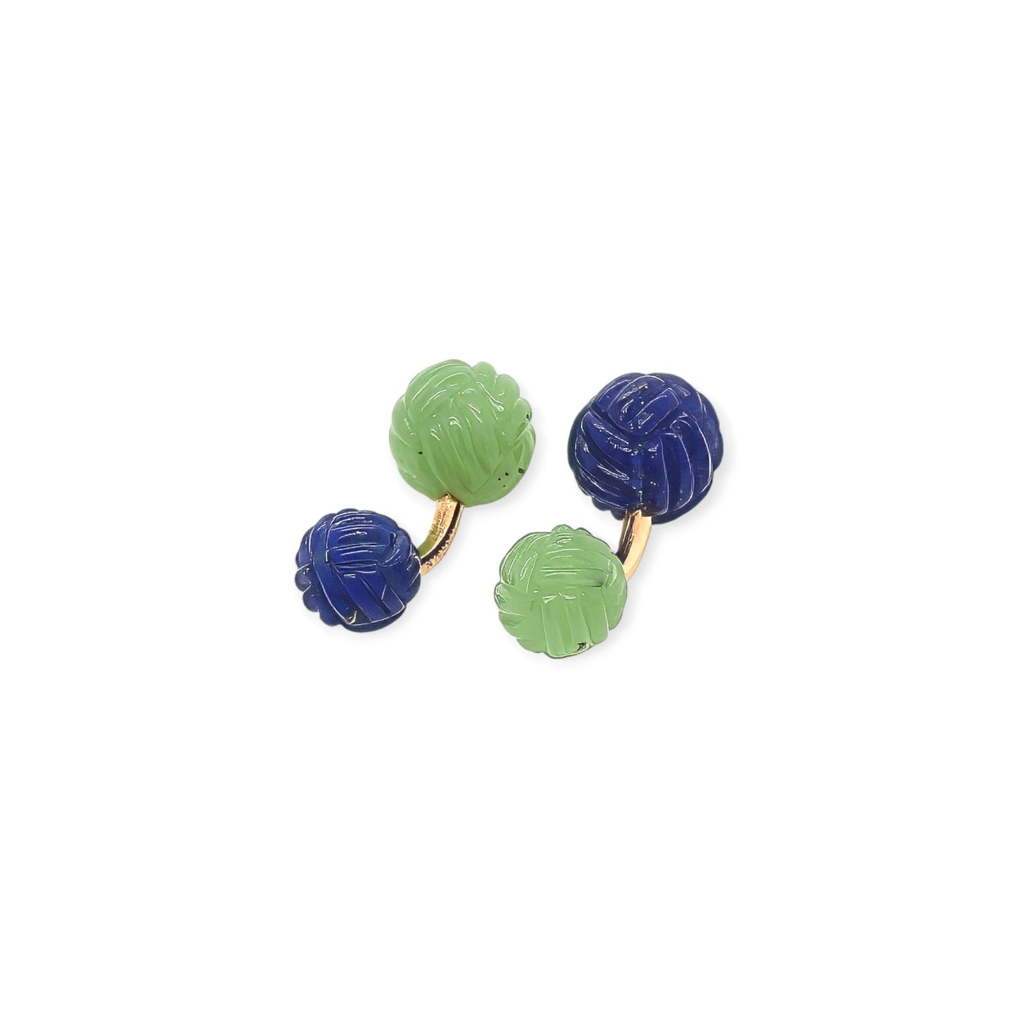 Taffin Lapis Lazuli Nephrite Knot Cufflinks