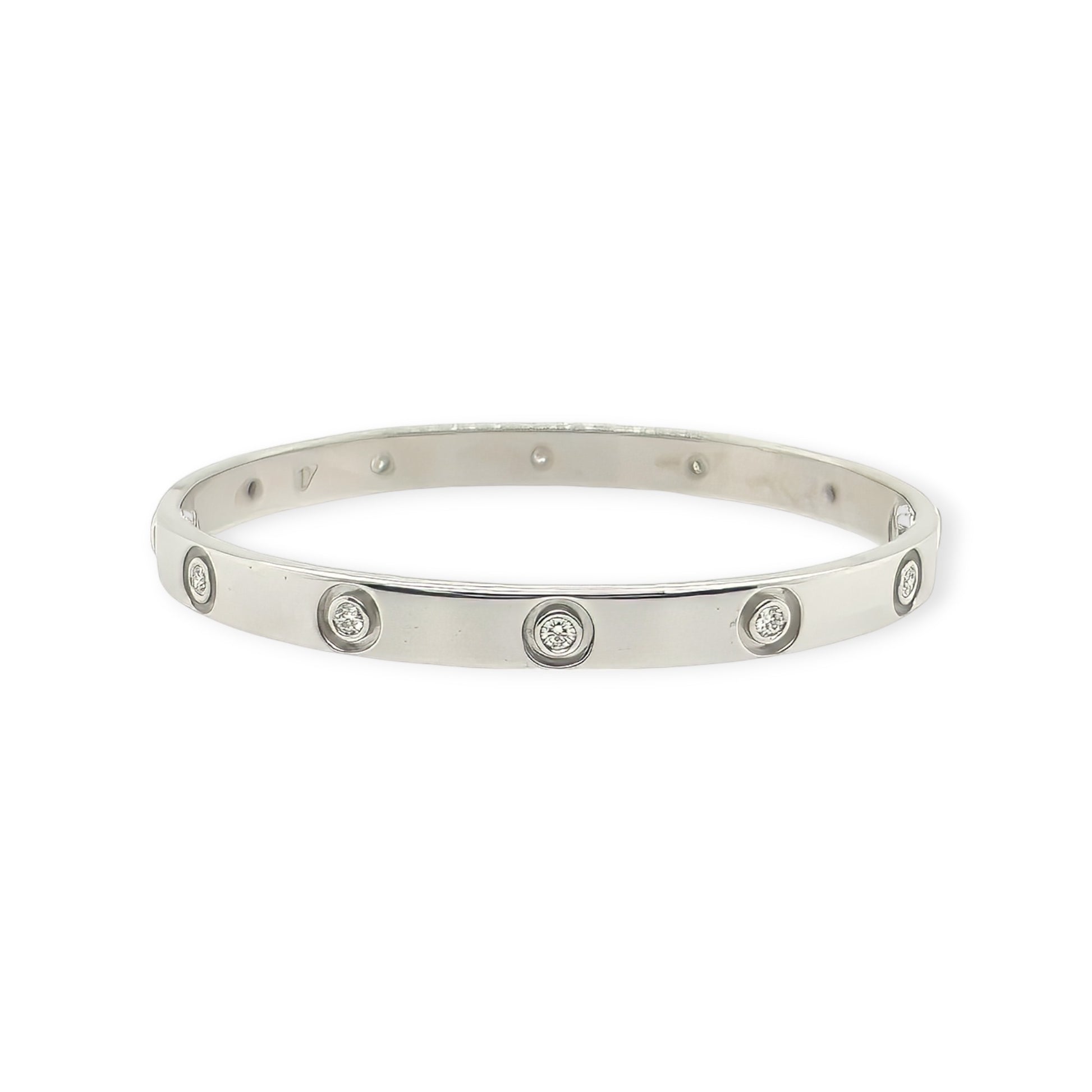 Cartier "LOVE" White Gold Diamond Bracelet