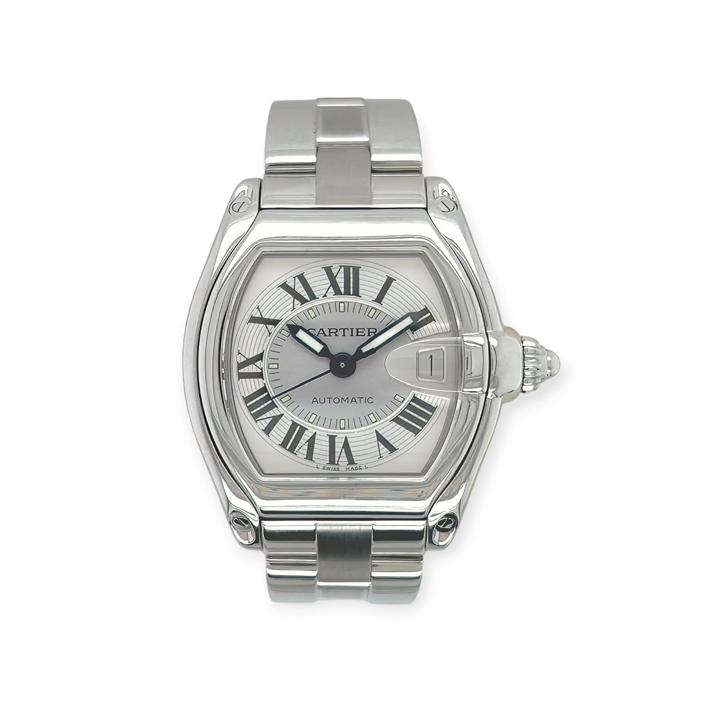 Cartier "Roadster" Stainless Steel Watch