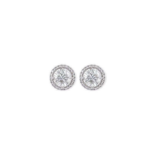 Round Brilliant Diamond Stud Earrings